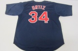 David Ortiz Boston Red Sox signed autographed Blue Jersey Certified Coa