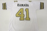 Alvin Kamara New Orleans Saints signed autographed White Jersey Certified Coa