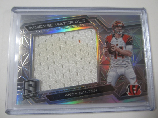 Andy Dalton Cincinnati Bengals Piece of Jersey Sports Card 2016 PANINI 17/99