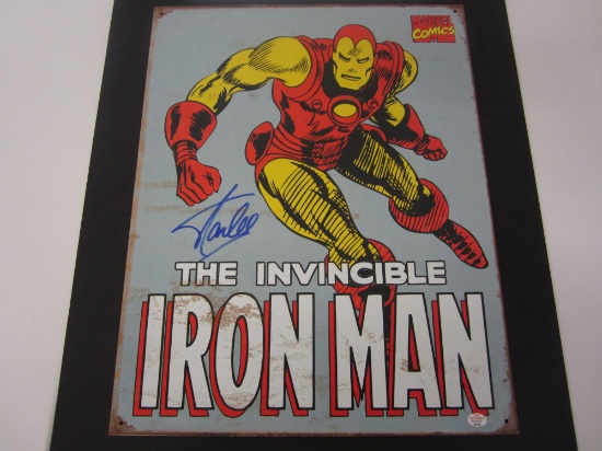 Stan Lee signed autographed Iron Man Collectors Metal Sign Certified Coa