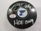 Billy Hull Hand Signed Autographed Puck Paas Certified.