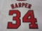 Bryce Harper Washington Nationals Signed Autographed Baseball Jersey Certified CoA