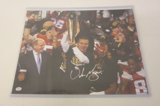 Urban Meyer Ohio St Buckeyes Signed Autographed 11x14 Photo Certified CoA