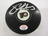 Eric Lindros Pittsburgh Flyers Hand Signed Autographed Puck Paas Certified.