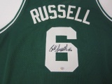 Bill Russell Boston Celtics Hand Signed Autographed Jersey PSAS Certified.