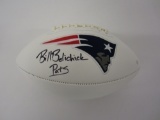 Bill Belichick New England Patriots Signed Autographed Football Certified CoA