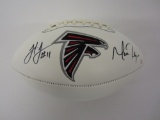 Matt Ryan & Julio Jones Atlanta Falcons Signed Autographed Football Certified CoA