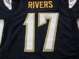 Philip Rivers an Diego Chargers signed autographed Blue Jersey Certified Coa