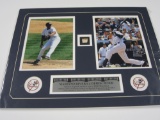2011 New York Yankees & Twins Matted Piece Of Game Used Baseball. Comes with Certified Coa