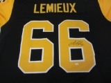 Mario Lemieux Pittsburgh Penguins Signed Autographed Hockey Jersey Certified CoA