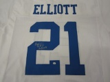 Ezekiel Elliott Dallas Cowboys Signed Autographed Football Jersey Certified CoA