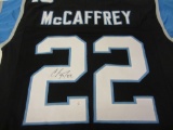 Christian McCaffrey Carolina Panthers Signed Autographed Football Jersey Certified CoA