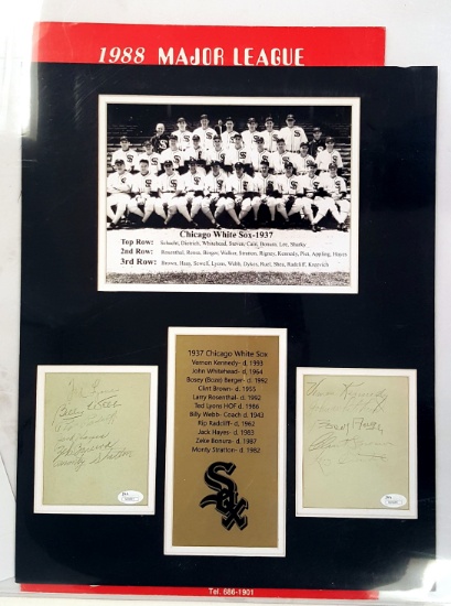 1937 WHITE SOX TEAM SIGNED