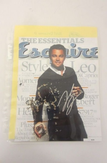 Leonardo DiCaprio Actor signed autographed Esquire Magazine 8x10 Photo Certified Coa
