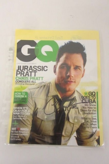 Chris Pratt Actor signed autographed GQ Magazine 8x10 Photo Certified Coa