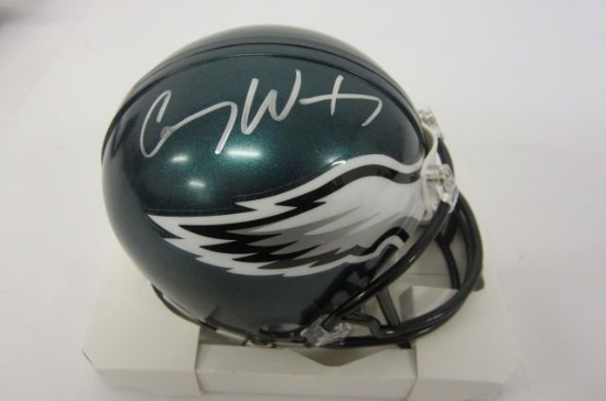 Carson Wentz Philadelphia Eagles signed autographed Mini Helmet Certified Coa