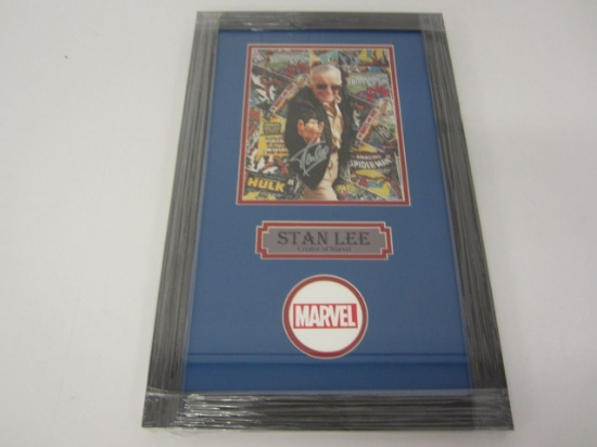 Stan Lee Marvel Comics Hand Signed Autographed Framed Matted 8x10 Photo Paas Certified.