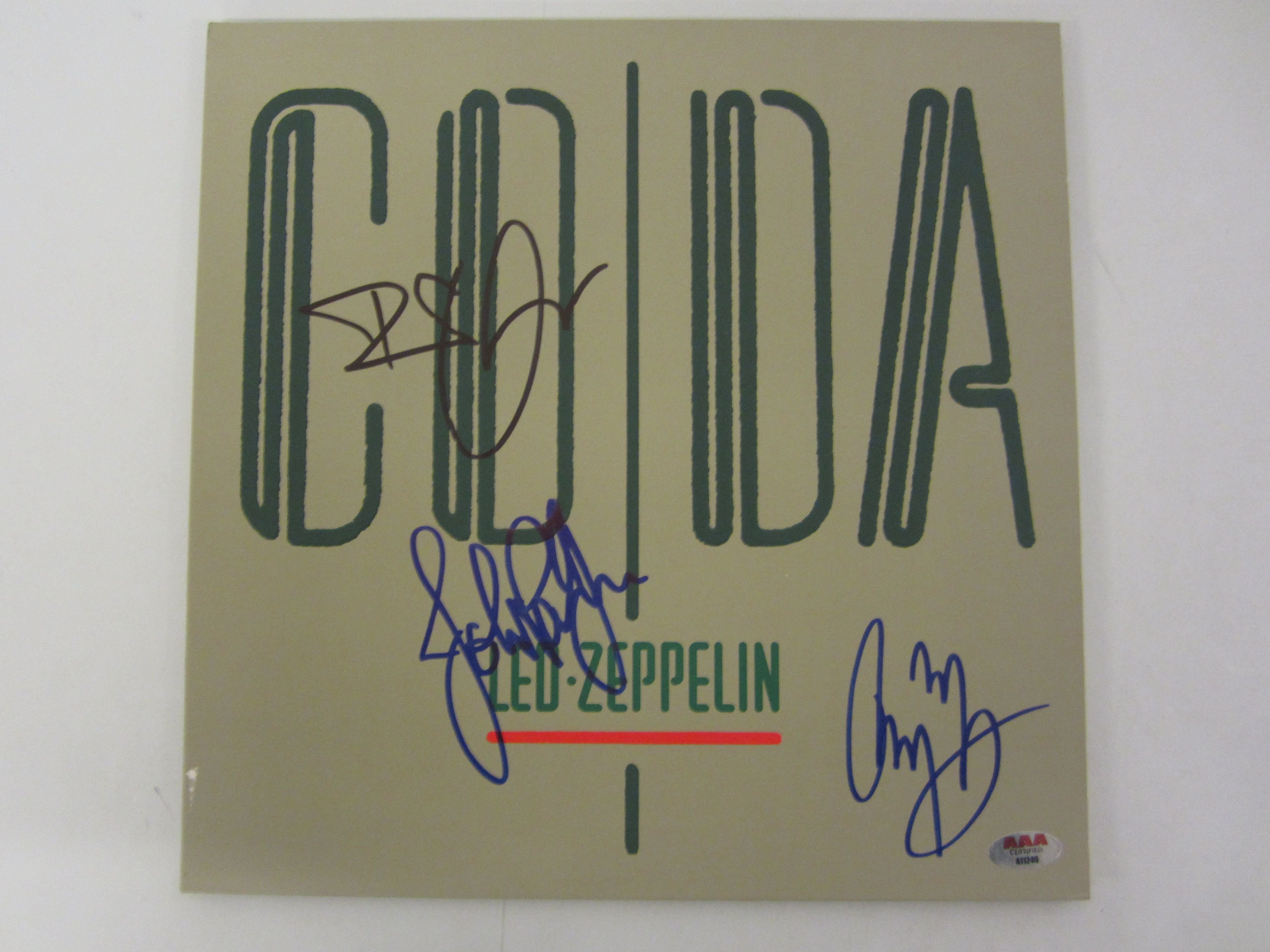 JIMMY PAGE, ROBERT PLANT & JOHN PAUL JONES Signed | Proxibid