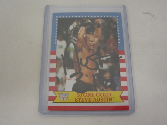 Stone Cold Steve Austin signed autographed Sports Card Certified CoA