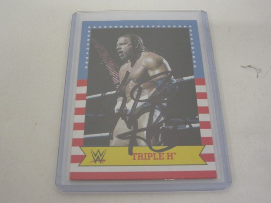 HHH signed autographed Sports Cards Certified CoA