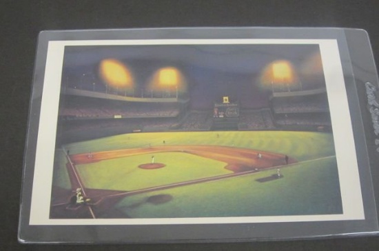 Polo Grounds Nocturne Offset Lithograph