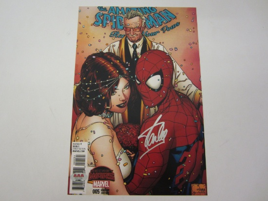 STAN LEE Signed Autographed 8x12 "Amazing Spiderman" Photo Certified CoA