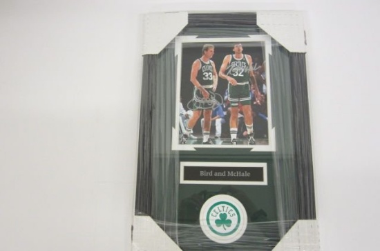 LARRY BIRD & KEVIN McHALE Boston Celtics Signed Autographed 8x10 Photo Matted & Framed Certified CoA