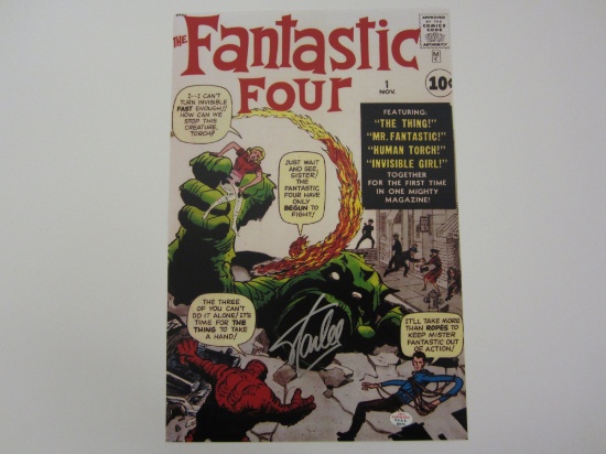 STAN LEE Signed Autographed 8x12 "Fantastic Four" Photo Certified CoA