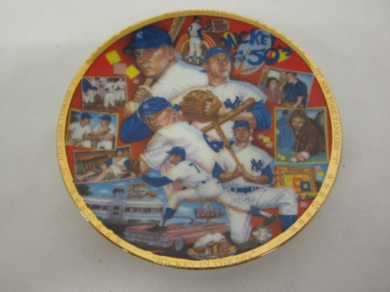 1991 Sports Impressions MICKEY MANTLE NY Yankees Nostalgia Edition Collector Plate