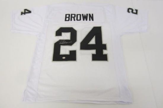 Willie Brown Oakland Raiders signed autographed White Jersey Certified Coa