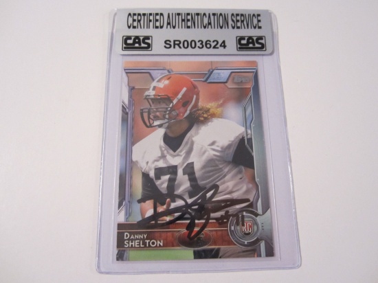Danny Shelton Cleveland Browns signed autographed Topps rookie football card Certified COA