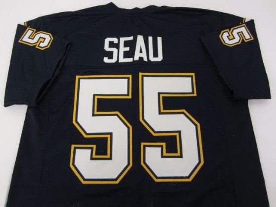 JUNIOR SEAU San Diego Chargers Unsigned Football Jersey