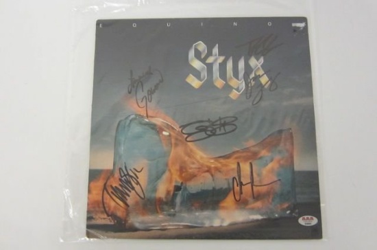 STYX Signed Autographed "Equinox" Record Album Certified CoA