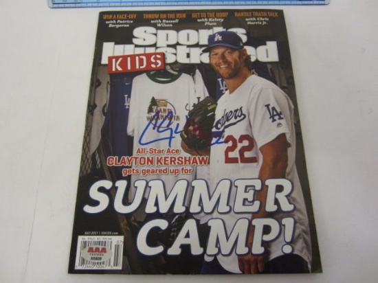 CLAYTON KERSHAW LA Dodgers Signed Autographed Sports Illustrated Kids Magazine Certified CoA