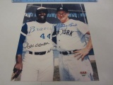 HANK AARON & WHITEY FORD Signed Autographed 8x10 Photo Certified CoA