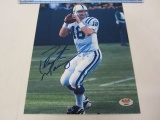 PEYTON MANNING Indianapolis Colts Signed Autographed 8x10 Photo Certified CoA