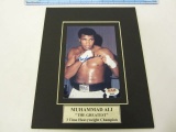 MUHAMMAD ALI Signed Autographed Matted Photo Certified CoA