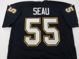 JUNIOR SEAU San Diego Chargers Unsigned Football Jersey