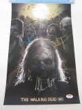 NORMAN REEDUS, ANDREW LINCOLN & JEFFREY DEAN MORGAN Signed Autographed 10x16 Photo Certified CoA
