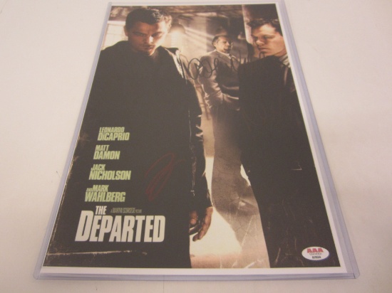 Leonardo DiCaprio Jack Nicholson Matt Damon "THE DEPARTED" signed autographed 11X17 Photo Certified