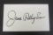 June Allyson signed autographed index card Certified Coa