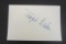 Janet Baker signed autographed index card Certified Coa