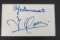 Juan Iloveres signed autographed index card Certified Coa