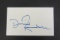 David Rendall signed autographed index card Certified Coa