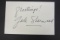 Gale Sherwood signed autographed index card Certified Coa