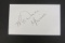 Madonna Grimes signed autographed index card Certified Coa
