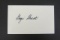 Gogi Grant signed autographed index card Certified Coa