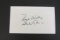 Bert Lance signed autographed index card Certified Coa