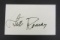 Stella Roman signed autographed index card Certified Coa