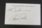 Wayne Duke signed autographed index card Certified Coa